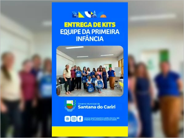 Entrega de Kits para a Equipe da Primeira Infância