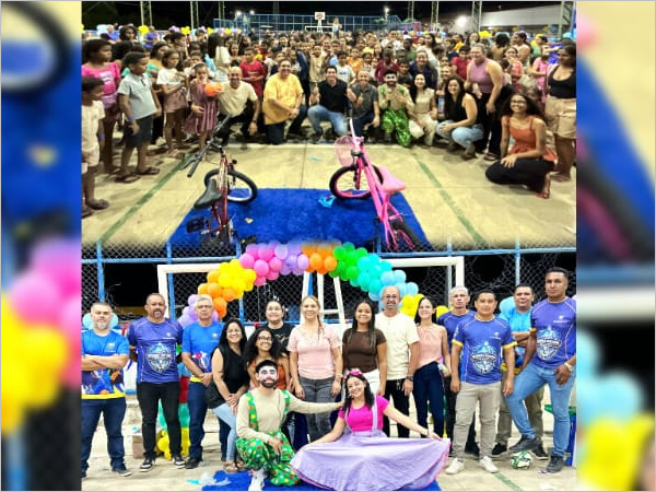 PREFEITURA CELEBRA O DIA DAS CRIANÇAS COM TARDE DE LAZER, SORTEIO DE BICICLETAS E MUITA ALEGRIA