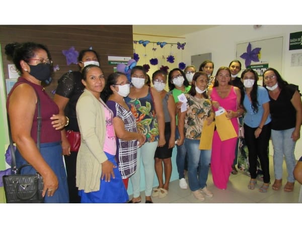Na última terça-feira (21), mulheres Santanenses participaram da campanha do Março Lilás na Policlínica do Crato.