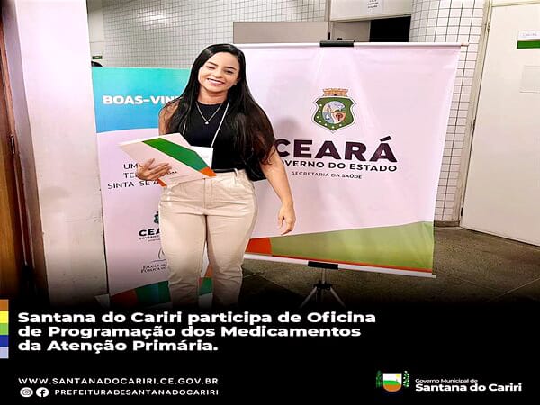Santana do Cariri participa de oficina de programação dos medicamentos da Atenção Primária.