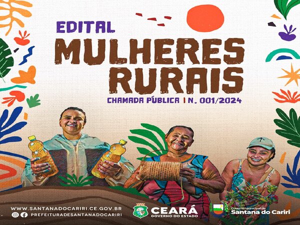 Edital Mulheres Rurais

 Chamada Pública IN. 001/2024